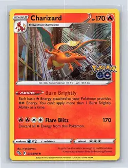 Charizard Holo 010/078 Pokemon GO Holo Rare NM - Image 1