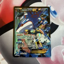 Team Aqua's Kyogre EX Double Crisis 6/34 Ultra Rare Full Art Holo ENG 2015 - Image 1
