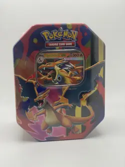 2 Pokemon TCG Mega Charizard X + Y ex Tin Bundle Sealed New - Image 1