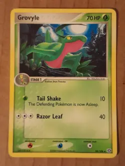 Pokemon Grovyle 28/106 ex Emerald NM See Pictures - Image 1