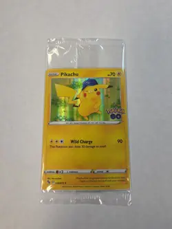 Pikachu 028/078 Pokemon GO Holo SEALED PROMO Card - Image 1