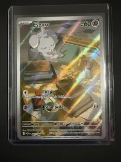 ESPURR 95/88 The Napping Cutie. Pokemon Holo Illustration Rare Perfect Order NM - Image 4