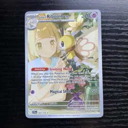 Pokemon TCG Lillie's Ribombee Full Art Holo Illustration Rare Sv09 164/159 Eng - Image 1