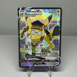 PhD Pikachu VCOS Holo Non-TCG 052/055 Pokemon Card - Image 1