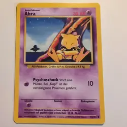 Abra / Abra - Pokemon TCG Karte - Base Set - 43/102 - 1999 - Deutsch - Image 1