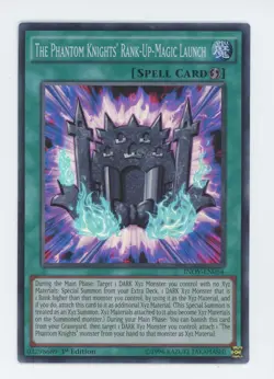 Yugioh The Phantom Knights' Rank-Up-Magic Launch INOV-EN054 Super Rare 1st Ed NM - Image 1