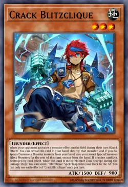 Yugioh CORI-EN012 - Crackle Blitzclique - Starlight Rare - Image 1