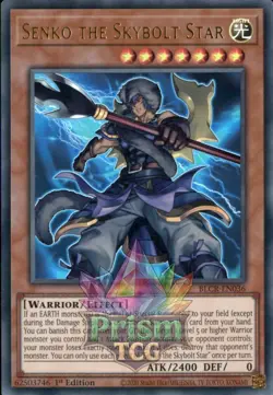 1st ed Senko the Skybolt Star ultra rare BLCR-EN036 Yugioh - Image 1
