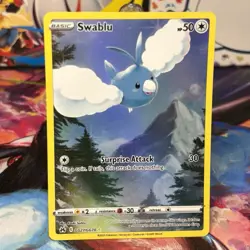 Pokemon TCG SWSH Crown Zenith Swablu Card GG27/GG70 Galarian Gallery NM - Image 1