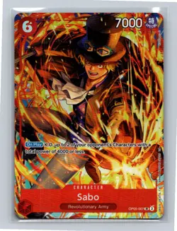 Sabo (Illustration Box Vol.5) Foil OP05-007 One Piece Promotion Cards SR NM - Image 1
