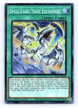 Spell Card "Soul Exchange" 1st Edition INFO-EN100 The Infinite Forbidden Super R - Image 1