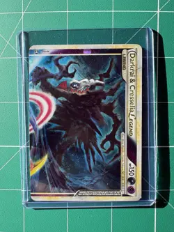 Darkrai & Cresselia Legend Top Half Card 99/102 OK Condition (Light Crease) - Image 1