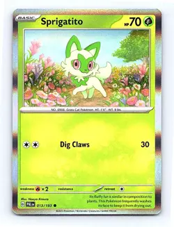 Sprigatito - (Summer 2023 Collector Chest) Holo 013/193 Miscellaneous Cards & Pr - Image 1