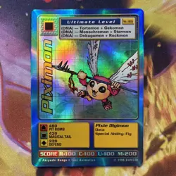 PIXIMON St-30s Holo Foil - 1999 Bandai - Vintage Digimon Card Game - Image 1