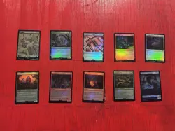 Lot of 10 vintage foil Magic the Gathering Cards - Image 1
