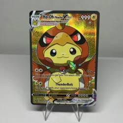 Ho-Oh Pikachu Cosplay Poncho VCOS Holographic Card Custom - Image 1