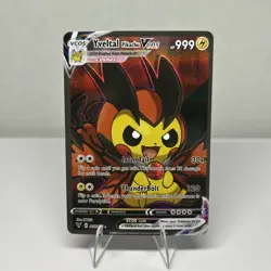 Pokemon Yveltal Pikachu VCOS Cosmax 005/055 Full Art Holo Card English FANART - Image 1