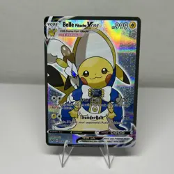Pokemon Belle Pikachu Vcos Cosmax 050/055 Full Art Holo Card English FANART - Image 1