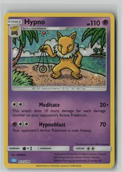 Hypno - #012/034 Trading Card Game Classic Holo NM - Image 1