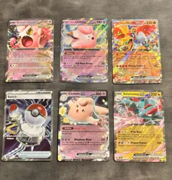 Pokemon TCG Holo Full Art 6-Card Lot Scream Tail ex Clefairy ex Ho-Oh ex - Image 1