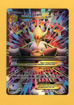 M (Mega) ALAKAZAM ex 118/124: Pokemon Fates Collide Full Art Card (LP) - Image 1