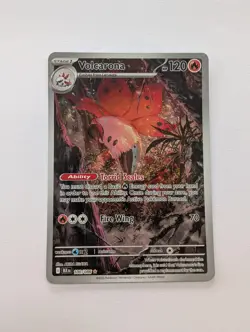 Pokemon TCG Volcarona 100/086 - Black Bolt - Illustration Rare - Pack Fresh - Image 1