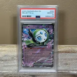 Pokemon TCG Meloetta EX 044 PSA 10 GEM MT Holo Rare EX Psychic Graded Card - Image 1