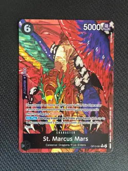 Bandai One Piece Card Game St. Marcus Mars OP13-091 Alt Art Special Foil 5000 6C - Image 1