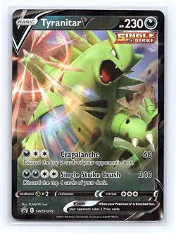 Tyranitar V - Holo SWSH109 SWSH: Sword & Shield Promo Cards Promo NM - Image 1