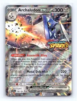 Archaludon ex (Surging Sparks Stamped) Holo 130/191 Miscellaneous Cards & Produc - Image 1