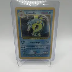 Wizards of the Coast Pokemon TCG Base Set Gyarados 6/102 Holo Rare Unlimited - Image 1
