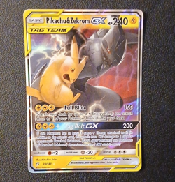 Pokemon TCG Pikachu & Zekrom GX 33/181 SM-Tag Team English - Image 1