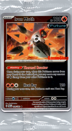 Pokemon Iron Moth 028/182 Paradox Rift GameStop Promo SEALED - Image 1