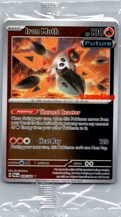 Pokemon Iron Moth 028/182 Paradox Rift GameStop Promo SEALED - Image 2