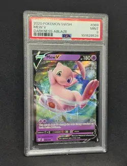 Pokemon TCG Mew v Darkness Ablaze PSA 9 Unique Cert # 101528528 - Image 1