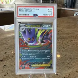 2025 POKEMON PFL EN 056 MEGA GENGAR EX PSA 9 - Image 1
