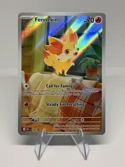Pokemon Chaos Rising 080 Promo Fennekin Illustration Rare - Image 1