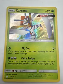 Kartana 19/214 Holo Rare Unbroken Bonds Pokemon Near Mint - Image 1