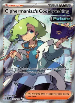 Ciphermaniac's Codebreaking 198/162 Ultra Rare Temporal Forces Pokemon Holo NM - Image 1