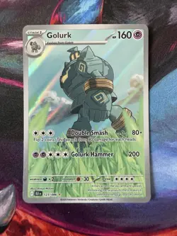 Pokemon TCG Golurk Illustration Rare Black Bolt 123/086 NM/M - Image 1
