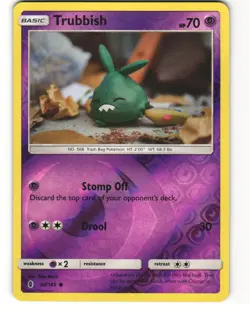 Trubbish Reverse Holo Pokemon TCG Guardians Rising 50/145 LP - Image 1