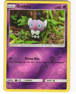 Gothita Reverse Holo Pokemon TCG Guardians Rising 52/145 LP - Image 1
