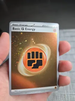Pokemon TCG 151 Holo Fighting 3 Swirl 🌀 Energy Cosmo Holo - Image 2