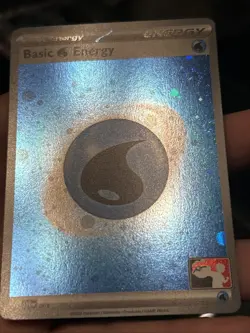 [4x Swirl] Pokemon TCG - Water Energy HOLO (SVEen) 003 Prize Pack 2023- NM - Image 3