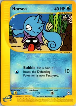 HORSEA 84/147 COMMON AQUAPOLIS POKEMON HP - Image 1