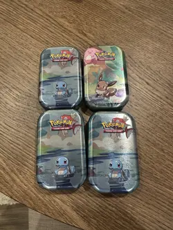 Pokemon TCG Kanto Friends Mini Tins Empty - Image 1