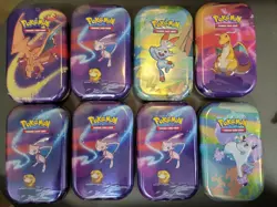 Pokemon Charizard, Mew And All Seen In Pics Empty Mini Tins - Image 1
