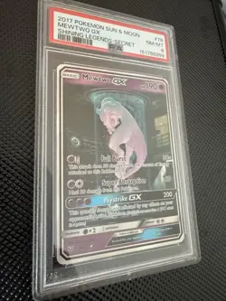 Pokemon TCG Mewtwo GX 78/73 Shining Legends Secret Holo PSA 8 2017 EN - Image 2