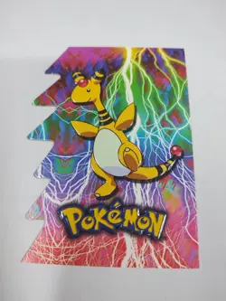 MINT 12 Of 15 pokemon topps stage three #181 ampharos DIE CUT SUPER RARE - Image 1