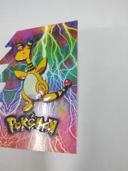 MINT 12 Of 15 pokemon topps stage three #181 ampharos DIE CUT SUPER RARE - Image 4